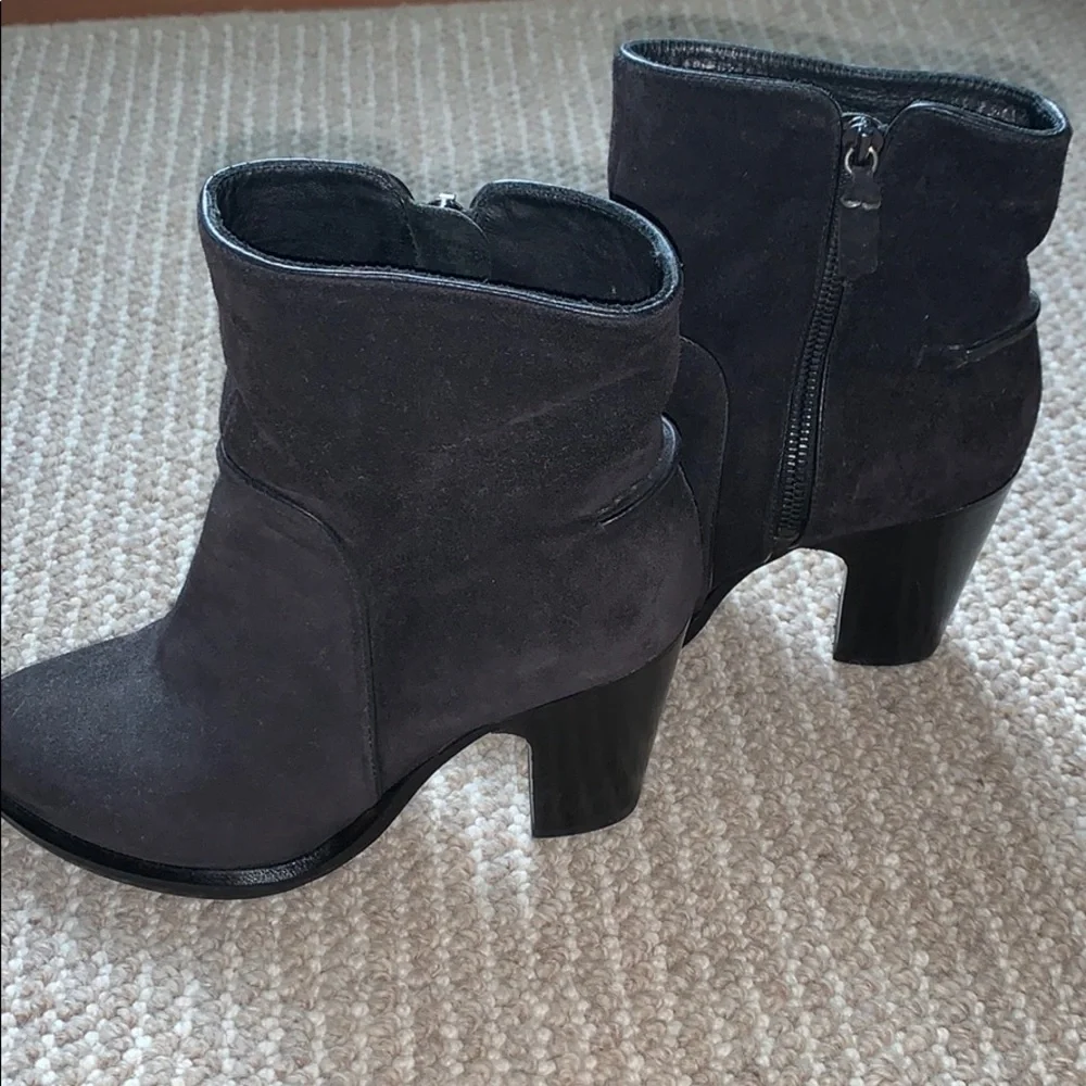 rag & bone Black Suede Ankle Booties